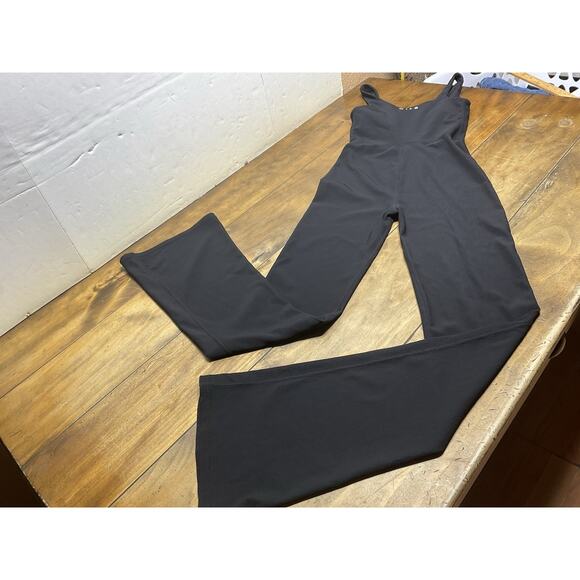 Wilo the Label Jumpsuit Ribbed Flare Leg Athleisure Yoga Activewear Dance Size S - Picture 9 of 12
